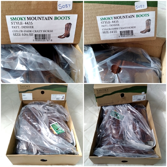 XWIDE Smoky Mountain Mens Western Cowboy Boot, Denver sz 10.5 EE 14 EE Brown NIB - Picture 16 of 16